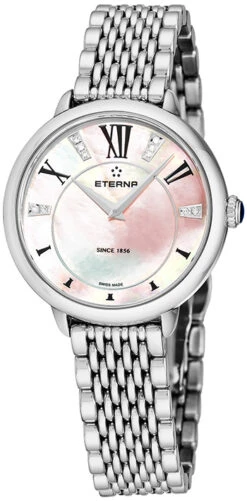 Eterna Quartz 34 Mm Ladies Watch Model 2800.41.76.1743