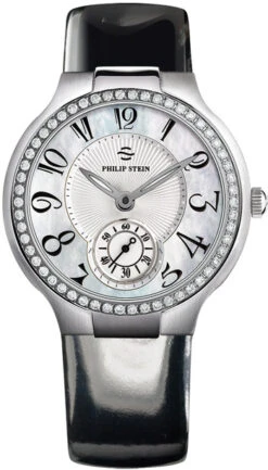 Philip Stein Signature Round 40MM Mid Ladies Watch Model 42D-FMOP-LB