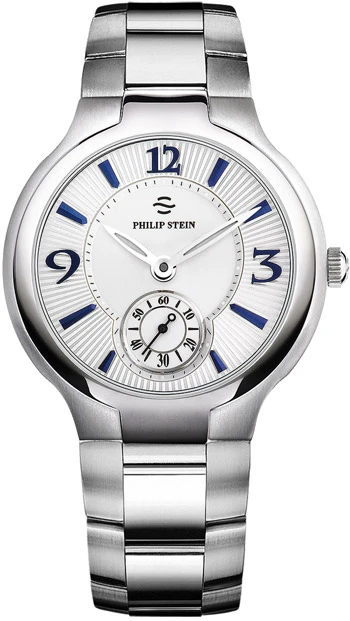 Philip Stein Signature Round 43MM Large Men's Watch Model 43-MWBL-SS