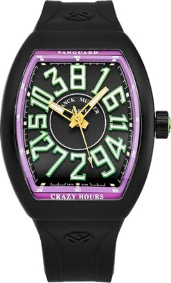 Franck Muller Vanguard Crazy Hours Men's Watch Model 45CHTTBLKGRNPRL