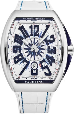 Franck Muller VanguardYachting Glacier Men's Watch Model 45SCYACHTWHT