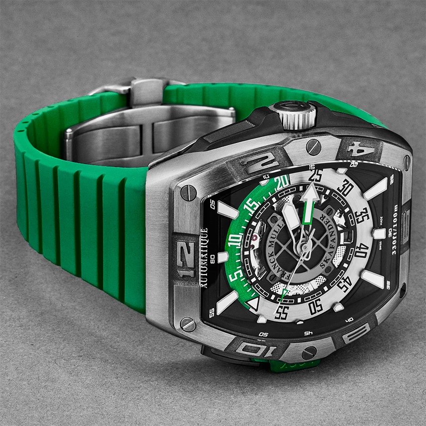 Franck Muller SkaFander Men's Watch Model 46SCSKFBLKGRN - Image 3