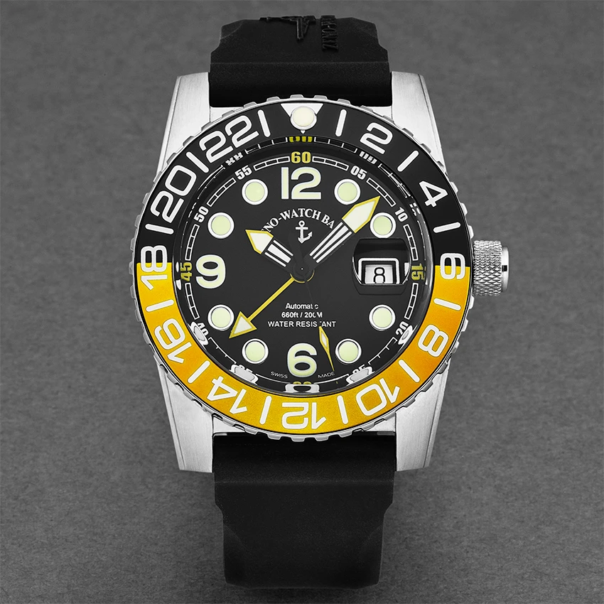 Zeno Airplane Diver Men's Watch Model 6349GMT-3-A1-9 - Image 4