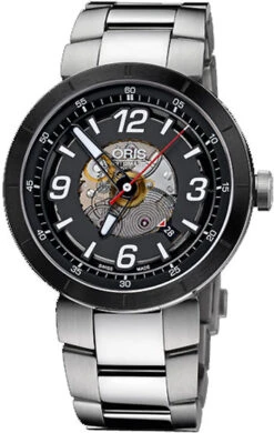 Oris TT1 Skeleton Engine Date Men's Watch Model 733.7668.4114.MB