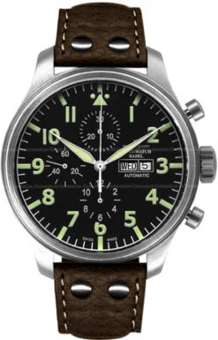 Zeno Oversized Pilot Oversized Navigator Pilot Chronograph Men's Watch Model 8557-a1-D-eck