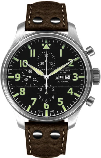 Zeno Oversized Pilot Oversized Navigator Pilot Chronograph Men's Watch Model 8557-a1-D-eck