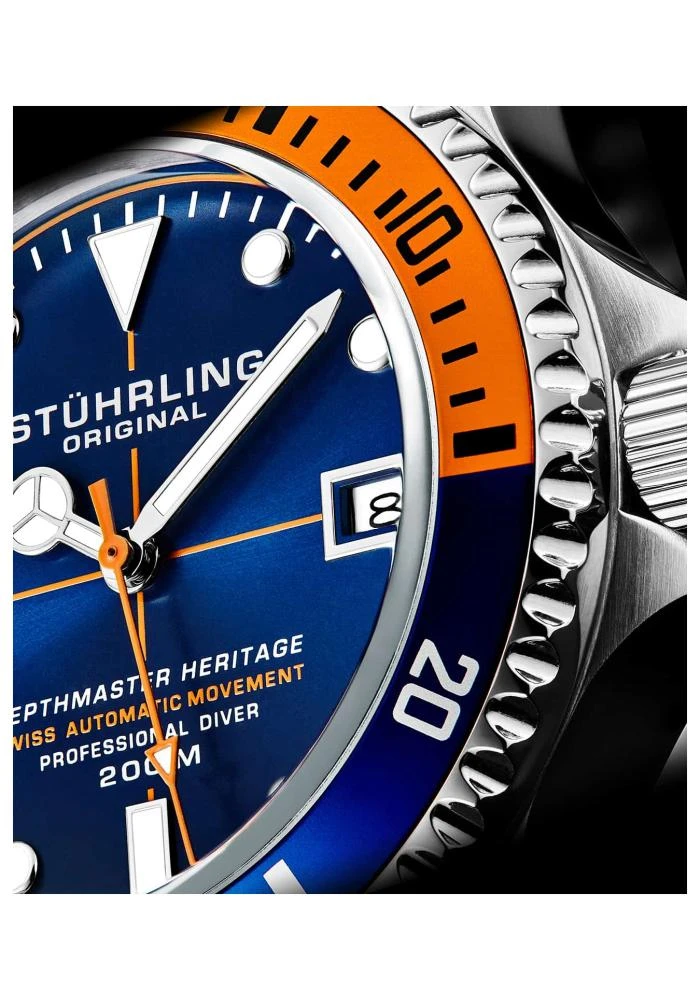 Stuhrling Aquadiver Men's Watch Model 883H.01 - Image 2