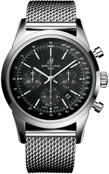 Breitling Transocean Chronograph Men's Watch Model AB015212-BA99-SS