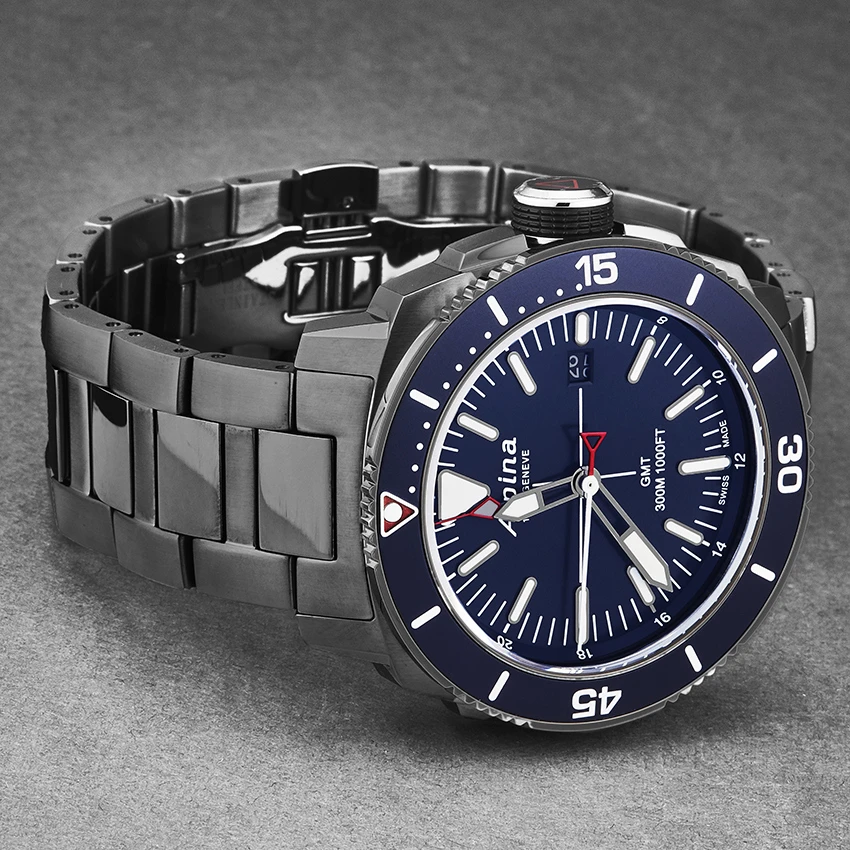 Alpina Seastrong Diver 300 GMT Men's Watch Model AL247LNN4TV6B - Image 3