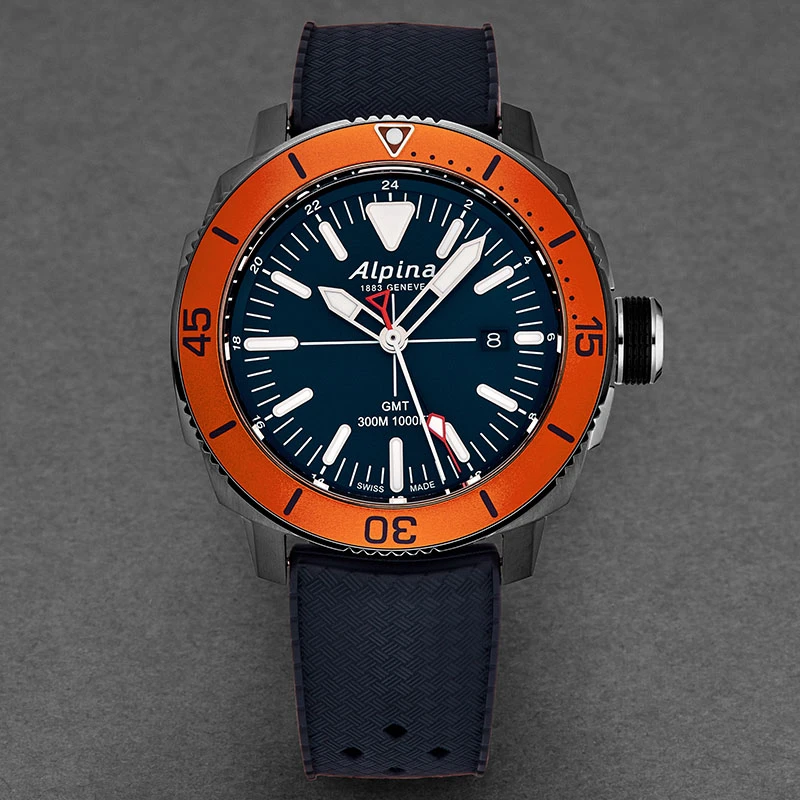 Alpina Seastrong Diver 300 GMT Men's Watch Model AL247LNO4TV6 - Image 3