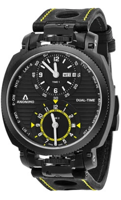 Anonimo Militaire Automatic Dual Time Men's Watch Model AM-1200.02.002.A01