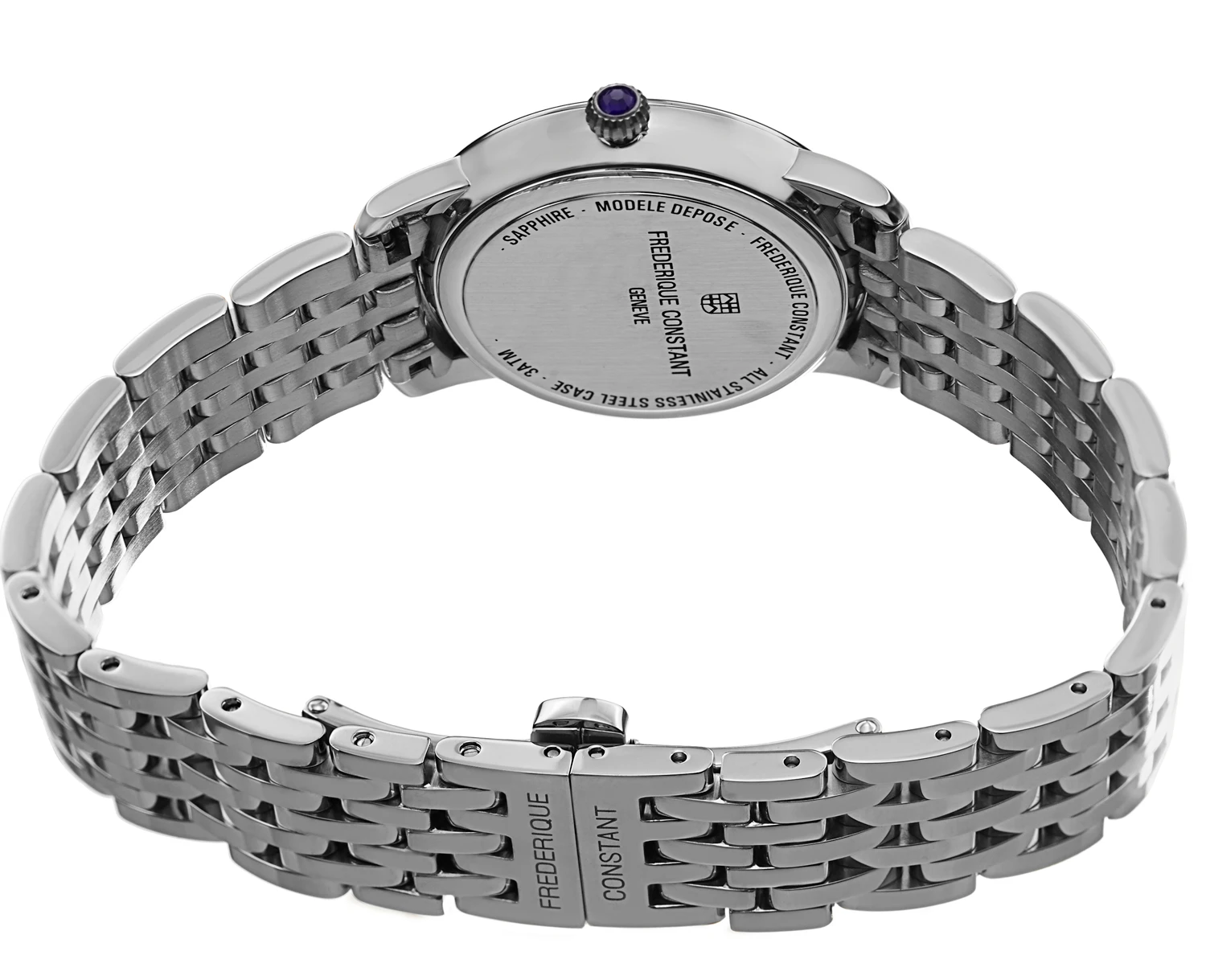 Frederique Constant Slimline Moonphase Ladies Watch Model FC-206MPWD1SD6B - Image 2