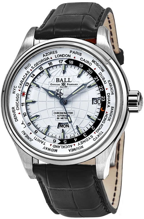 Ball Trainmaster Worldtime Men's Watch Model GM2020D-LCJ-WH - Image 2