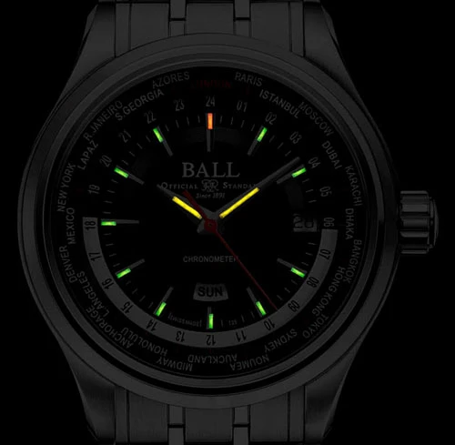 Ball Trainmaster Worldtime Men's Watch Model GM2020D-SCJ-BK - Image 2