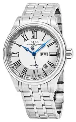 Ball Trainmaster Roman Automatic Men's Watch Model NM1058D-S4J-WH