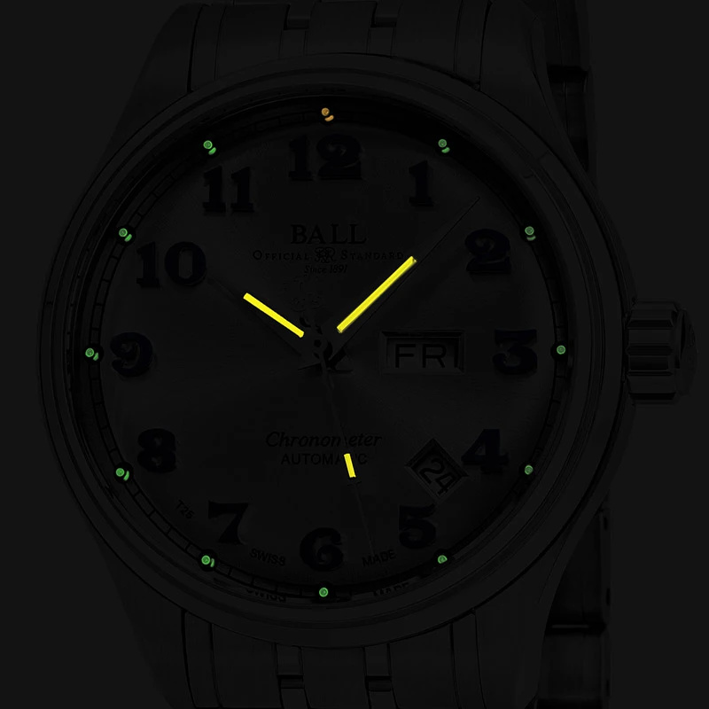 Ball Trainmaster Cleveland Express Men's Watch Model NM1058D-SCJ-SL - Image 2