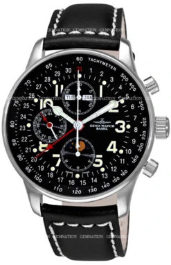 Zeno X-Large Pilot Automatic Chronograph Men's Watch Model P551-A1