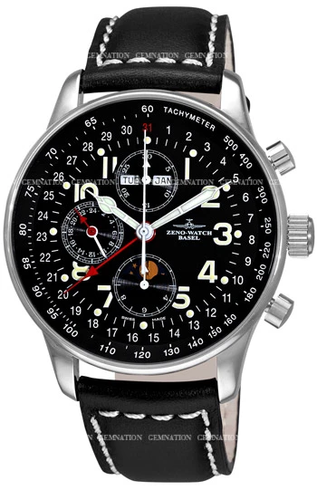 Zeno X-Large Pilot Automatic Chronograph Men's Watch Model P551-A1