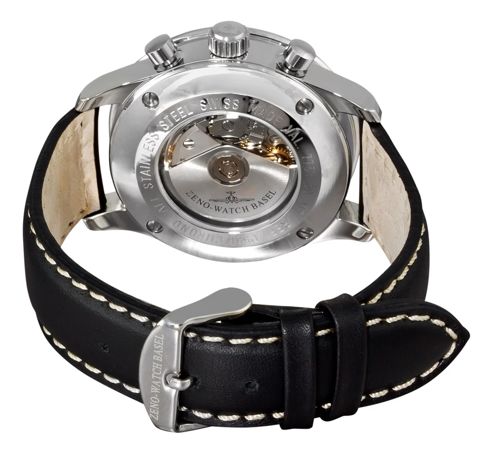 Zeno X-Large Pilot Automatic Chronograph Men's Watch Model P551-A1 - Image 2