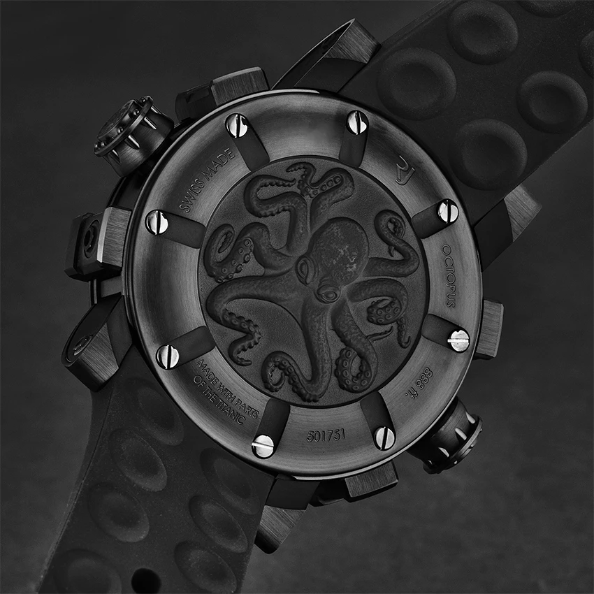 Romain Jerome Black Octopus Men's Watch Model RJTAUDI.001.01 - Image 3